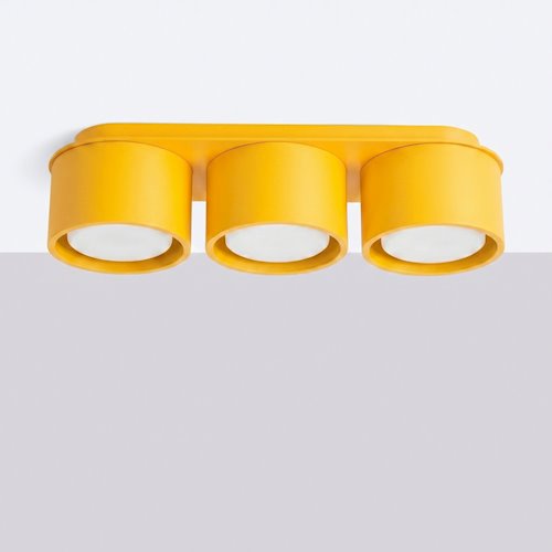 Lampa sufitowa potrójna tuba Modo 3xGx53 żółta