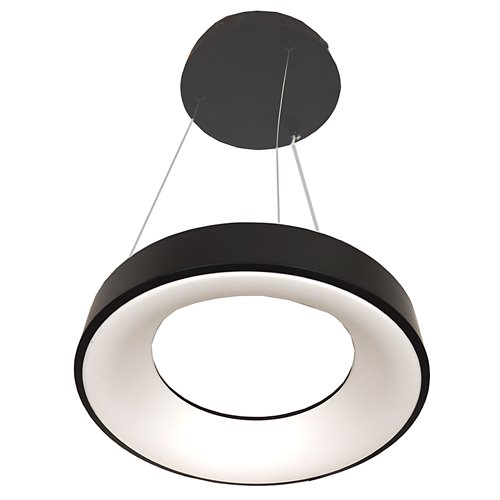 Lampa wisząca LED Orbit czarna okrągła 32W 2714lm 4000K