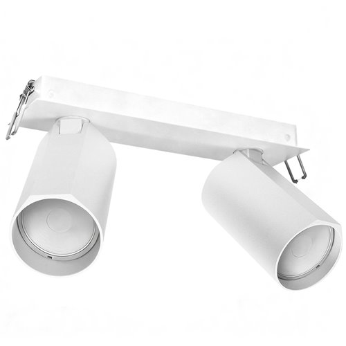 Lampa wpuszczana 20cm z reflektorami SpotLine 2xGU10 biała