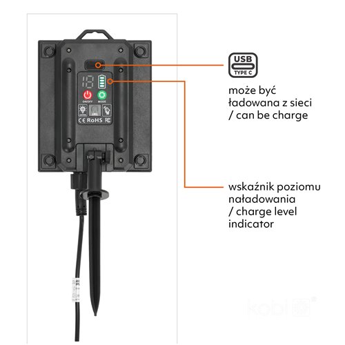 Girlanda solarna 10m 20xLED E27 Filament z pilotem