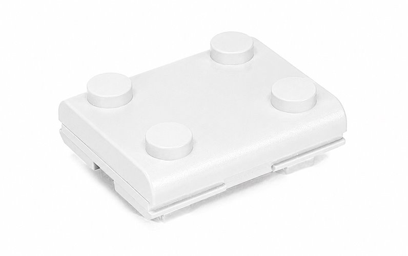 Łącznik prosty biały do szyn magnetycznych Slim Light