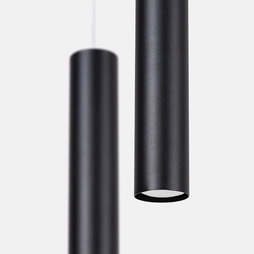 Lampa wisząca podwójna Lagos 2xGU10 okrągła czarna