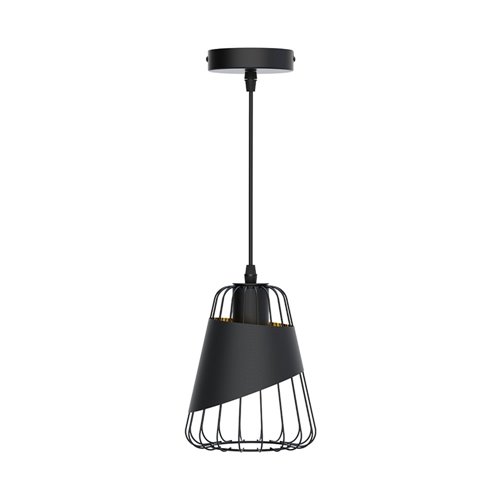 Lampa wisząca druciana Astell 1xE27 czarna