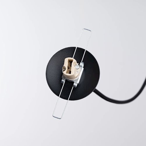 Lampa wisząca kula z dekoracją Brina 1xG9 czarna