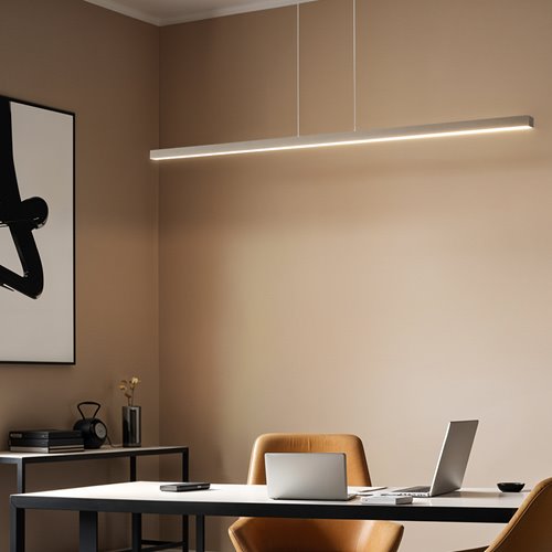 Lampa liniowa wisząca biała 21W 1680lm 160cm CCT