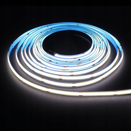 Taśma LED COB 12V 11W 480 LED CRI90 zimna 1m