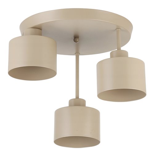Lampa sufitowa Loft 3xE27 Elena okrągła beżowa