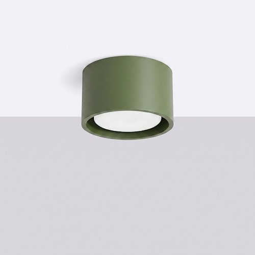Lampa sufitowa tuba Modo 1xGx53 zielona oliwkowa