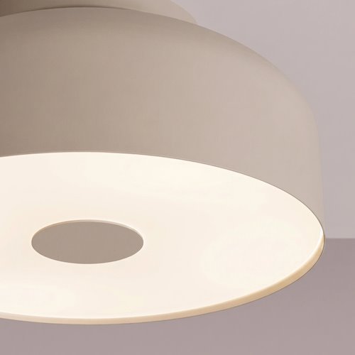 Lampa sufitowa okrągła Omiq 4xE27 taupe