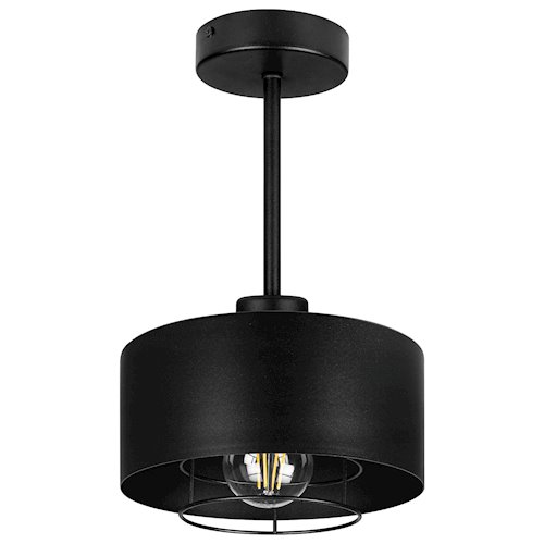 Kinkiet sufitowy E27 Velto Loft czarny