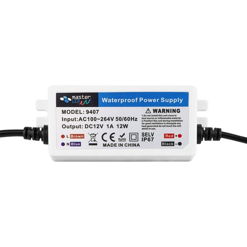 Zasilacz LED 12V hermetyczny IP67 PC Mini 1A 12W