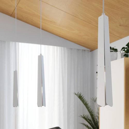 Lampa wisząca potrójna Prysm listwa 3xG9 biała