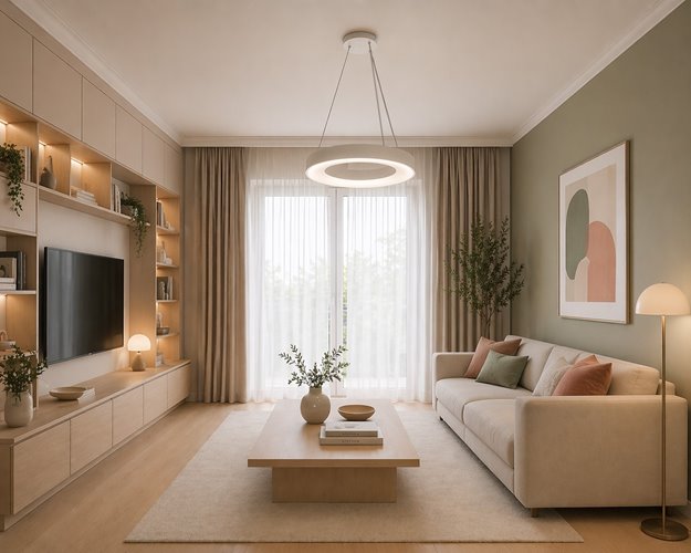 Lampa wisząca LED Orbit biała okrągła 32W 2714lm 4000K