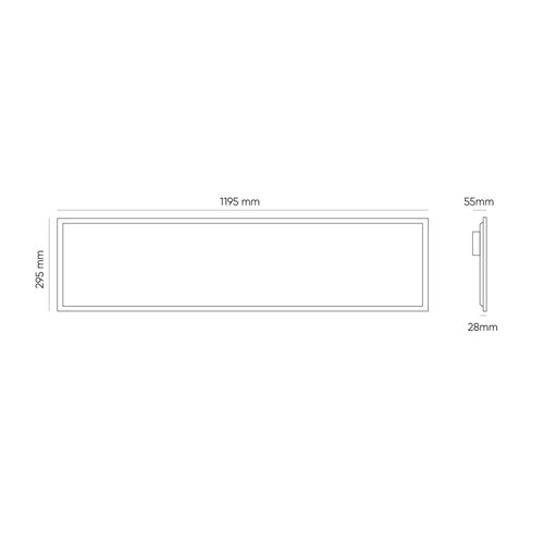 Panel LED 120x30 Dali UGR19 Backlit Prime 34W 4760lm 4000K