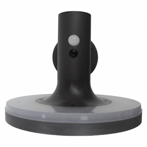 Lampa solarna elewacyjna Rondo z czujnikiem szara