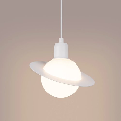 Lampa wisząca nowoczesna kula Hyperion 1xG9 biała