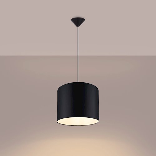 Lampa wisząca minimalistyczna Nova 30cm 1xE27 czarna