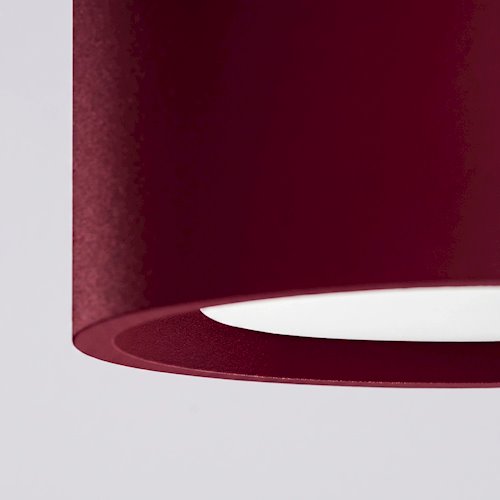 Lampa sufitowa podwójna tuba Modo 2xGx53 burgundowa