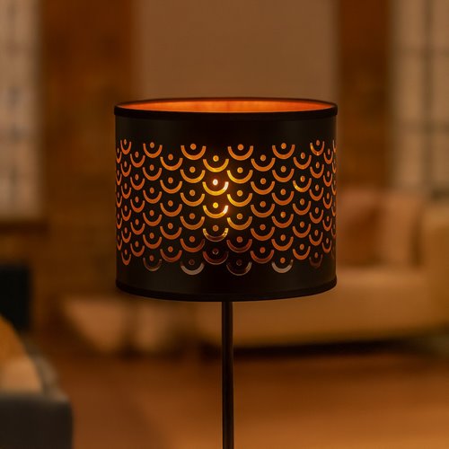 Lampa podłogowa 1xE27 Morgan dekoracyjna 160cm czarna