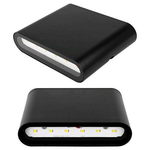 Kinkiet elewacyjny LED góra-dół Mini Gianto 6W czarny