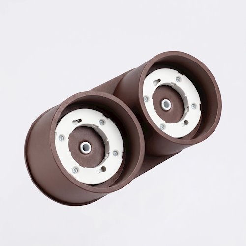 Lampa sufitowa podwójna tuba Modo 2xGx53 brązowy
