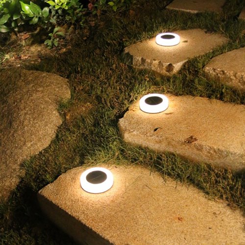 Lampa najazdowa solarna okrągła Oslo