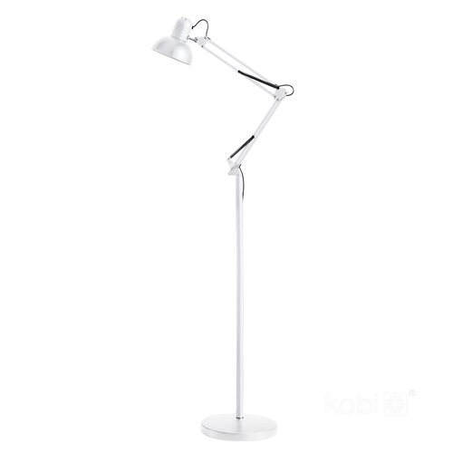 Lampa podłogowa przegubowa 1xE27 200cm biała