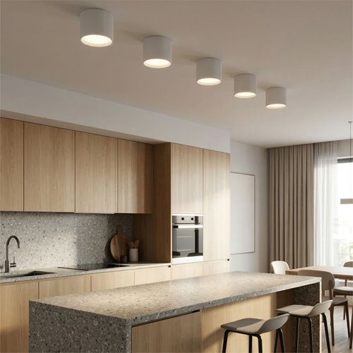 Lampa sufitowa GX53 Liora okrągła biała