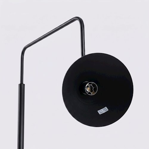 Lampa podłogowa ze stożkowym kloszem Nox 1xE14 czarna