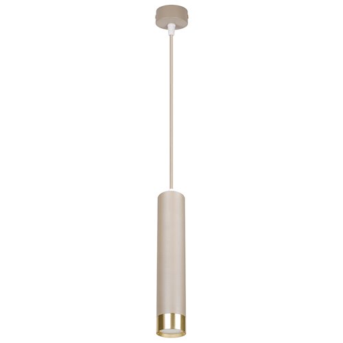 Lampa wisząca tuba 1xGU10 Naomi beż-złoty
