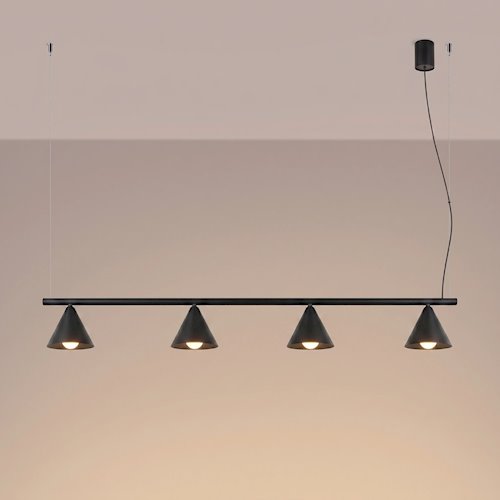 Lampa wisząca Nox 4-punktowa 4xE14 czarna