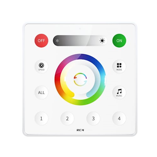 Kontroler do LED cyfrowych RGB-RGBW-RGB+CCT - 4 strefy