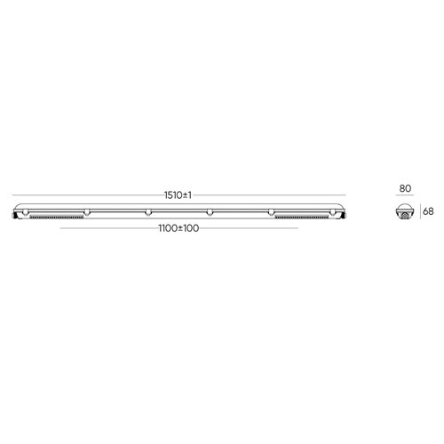 oprawa led hermetyczna 150cm