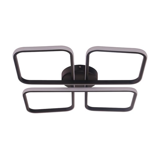 Lampa sufitowa LED kwadraty Hidalgo czarna 40W 4000K