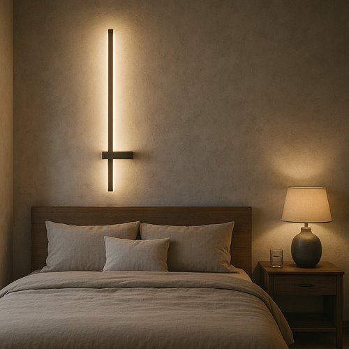 Kinkiet ścienny liniowy LED Lira 18W 120cm czarny 4000K