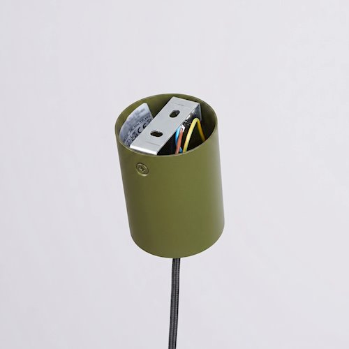 Lampa wisząca stożkowy klosz Nox 40cm 1xE27 zielona oliwka