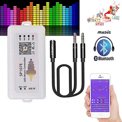 Sterownik LED Cyfrowy RGB Muzyczny 5-24V Bluetooth