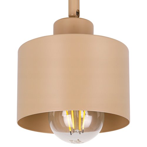 Lampa sufitowa Loft 3xE27 Elena ruchoma okrągła beżowa