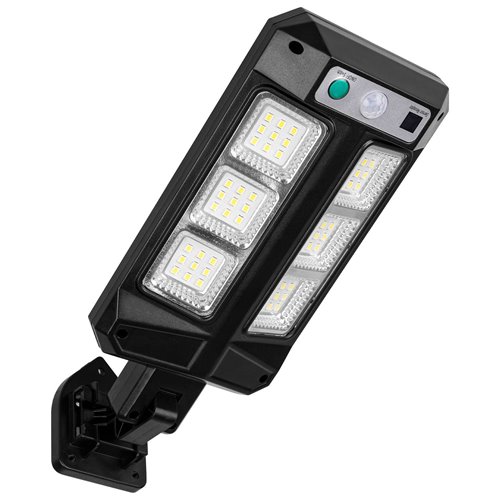 Lampa uliczna solarna Slim 300lm 6500K z czujnikiem i pilotem