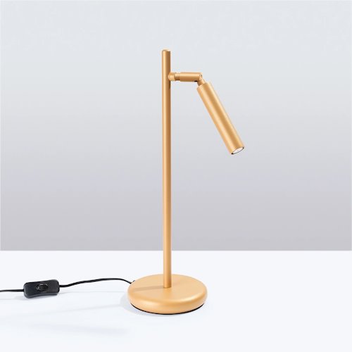Lampa biurkowa Pastelo 1xG9 złota