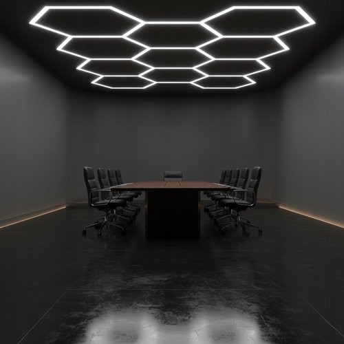 Lampa LED Hexagon 11L CRI90 419x301cm 460W 6500K