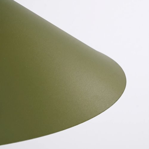Lampa wisząca stożkowy klosz Nox 40cm 1xE27 zielona oliwka