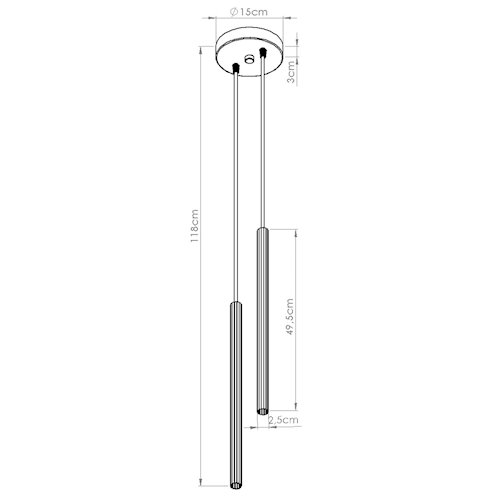 Lampa wisząca podwójna Arche 2xG9 okrągła biała