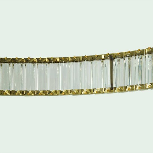 Lampa wisząca LED kryształowy okrąg Aureola 32W