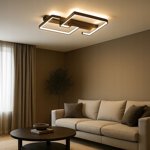 Żyrandol sufitowy LED Batten 29W czarny CCT DIP