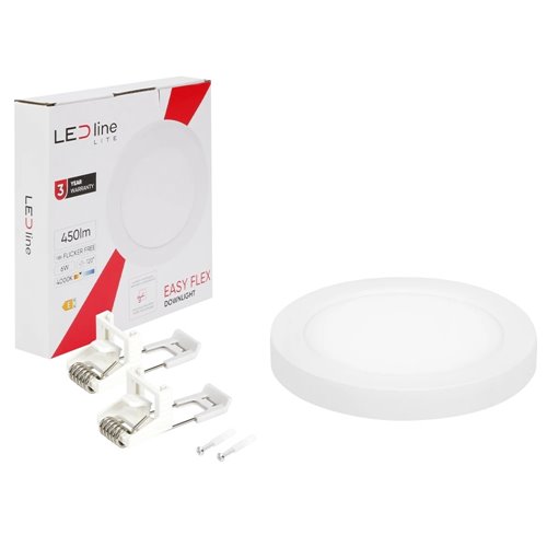 Panel LED okrągły Easy Flex 6W 450lm 4000K biały