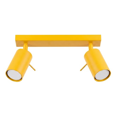 Kinkiet listwa z reflektorami Ring 2xGU10 żółty
