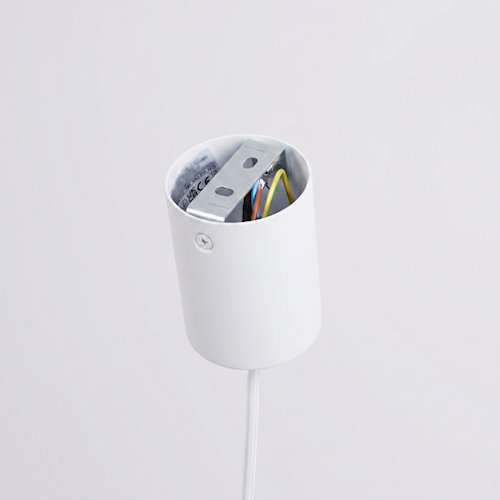 Lampa wisząca stożkowy klosz Nox 25cm 1xE27 biała