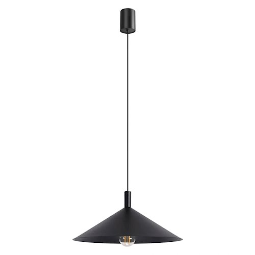 Lampa wisząca stożkowy klosz Nox 40cm 1xE27 czarna