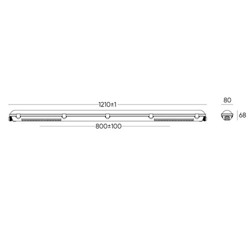 Lampa hermetyczna led 120cm